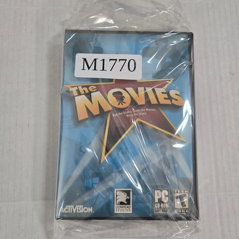 Vintage The Movies PC Game 2005 3 Disc Set Activision Lionhead Studios Manual